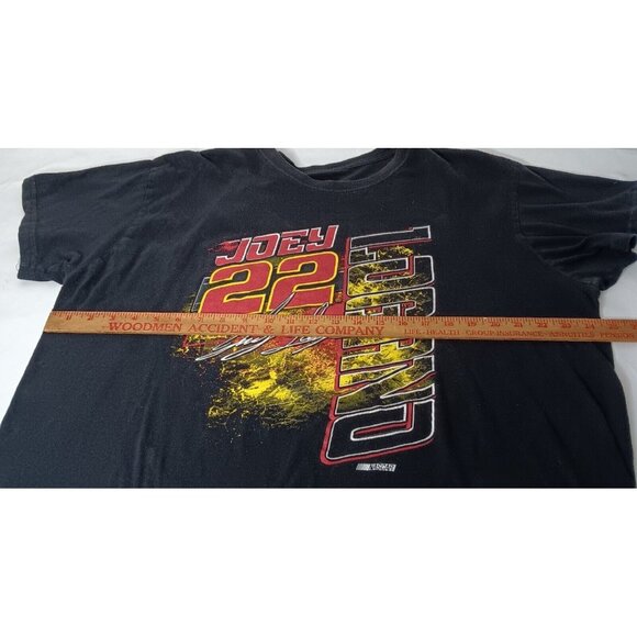 NASCAR Joey Logano #22 2017 Racing Schedule Womens 2XL T Shirt Black Race WS20 - Picture 7 of 10